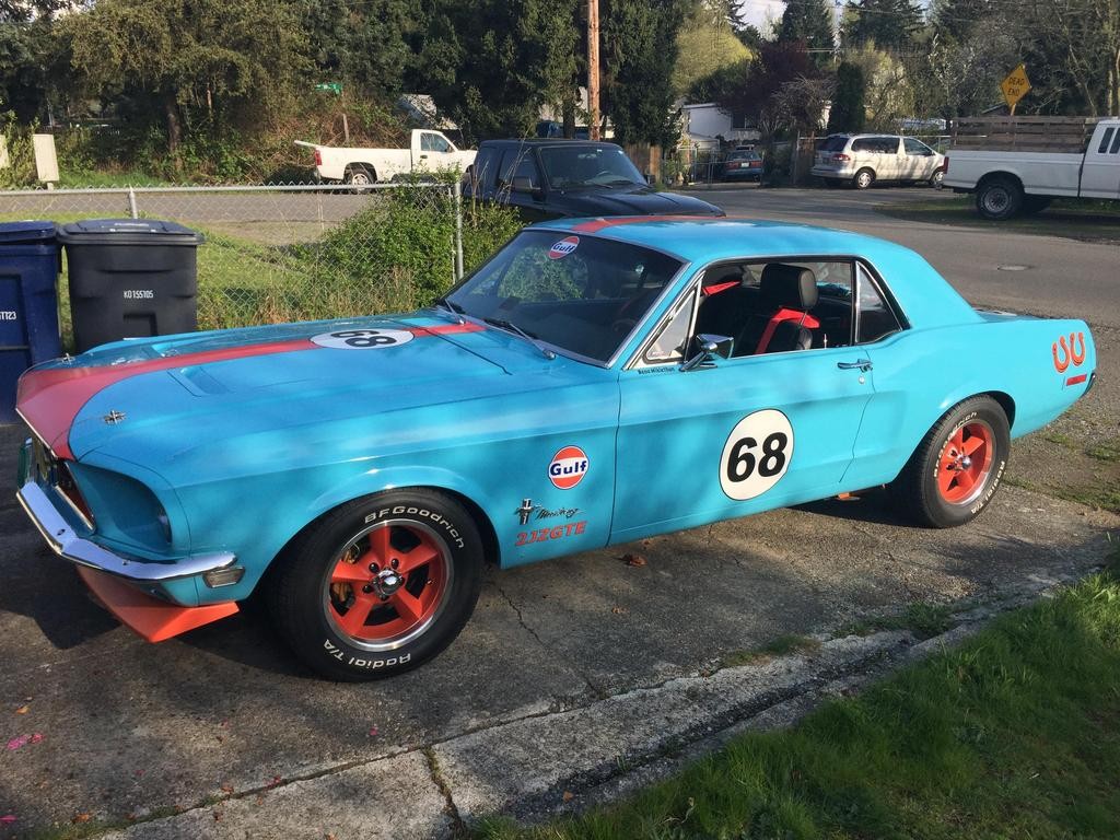 1968 Mustang with a single turbo 2JZ