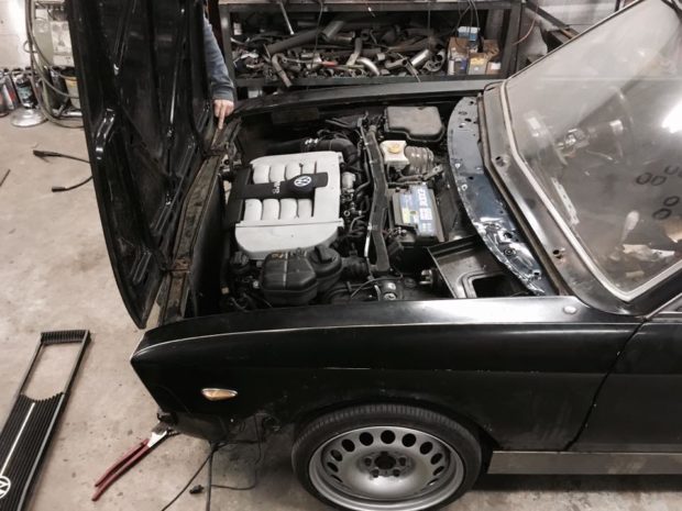 1971 VW K70 with a Passat B5 W8 chassis and powertrain