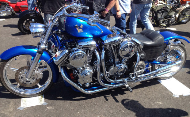 Gordon Tronson's custom motorcycle with four V-Twin engines