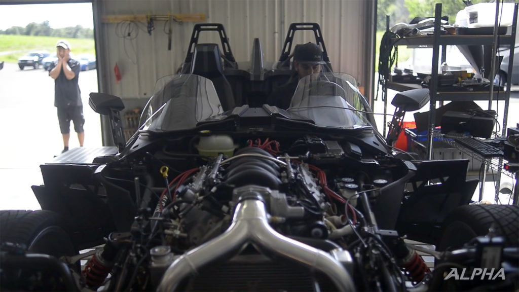 Fourwheeled Slingshot with a LS3 Engine Swap Depot