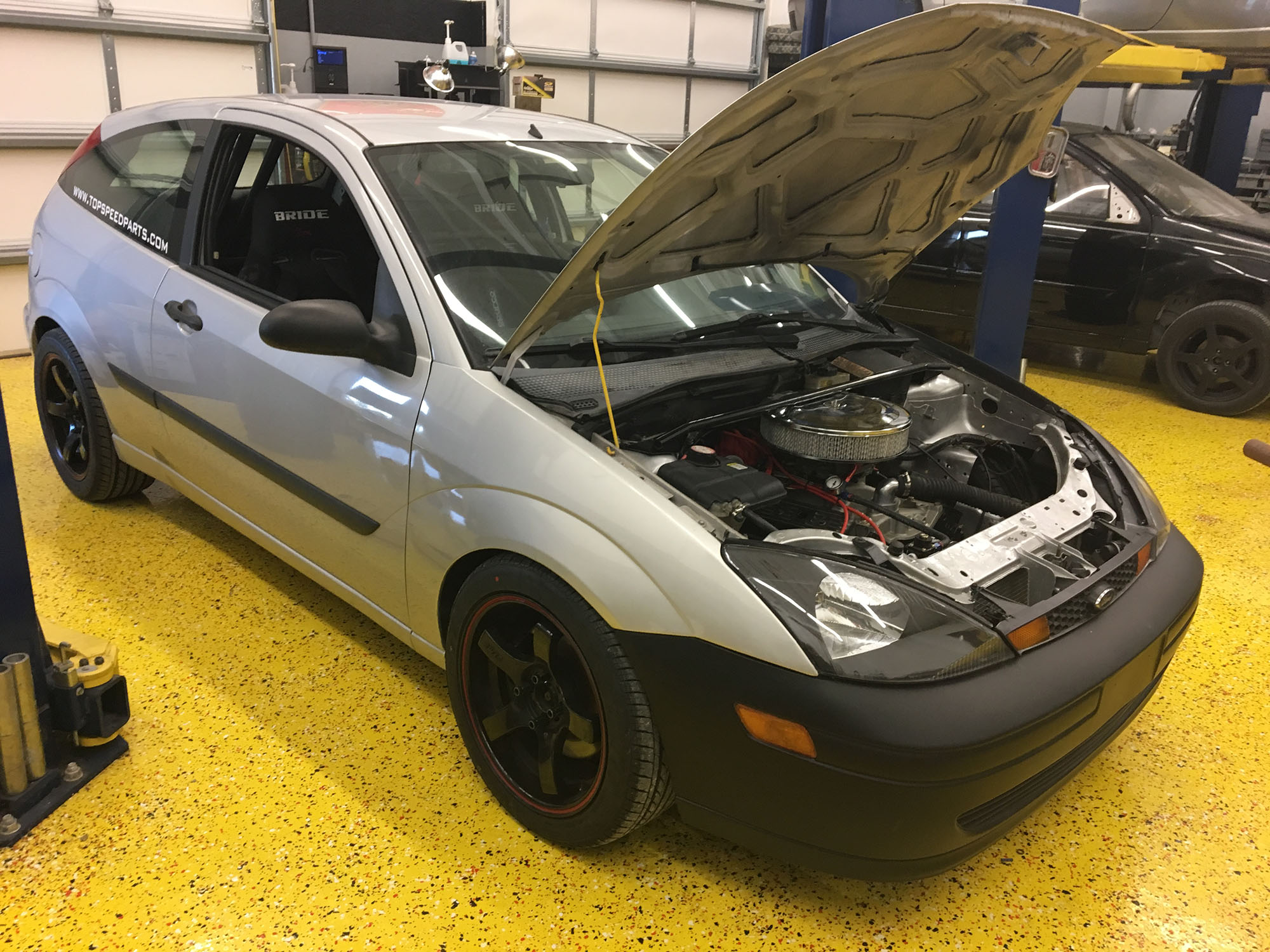 2003 Ford Focus with a Turbo LSx V8