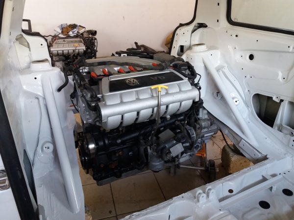 VW Lupo with two VR6 engines