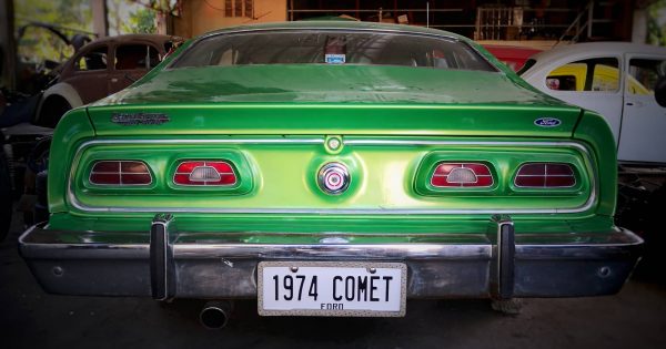 1974 Mercury Comet with a 2.4 L RB24S inline-six