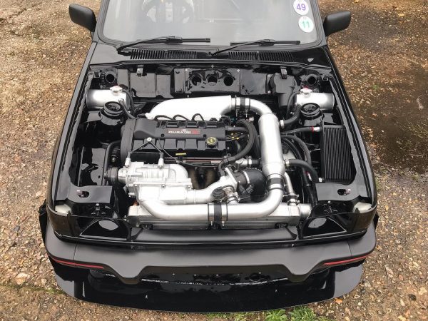 1987 Fiesta XR2 with a supercharged Zetec inline-four