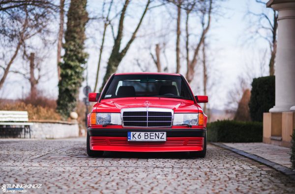 Mercedes 190E with a supercharged M111 inline-four