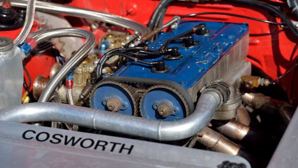 1980 Mercury Cosworth Capri with a 1.6 L BDA inline-four