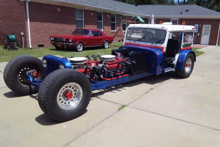 For Sale Custom Postal Jeep with Two 355 ci Chevy V8s Engine Swap Depot