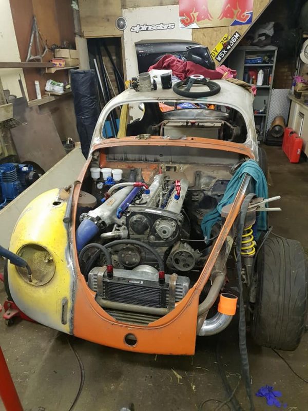 Custom VW Beetle with a RB25DET inline-six