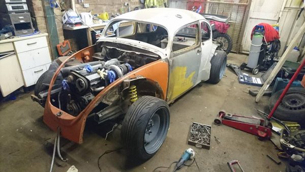 Custom VW Beetle with a RB25DET inline-six