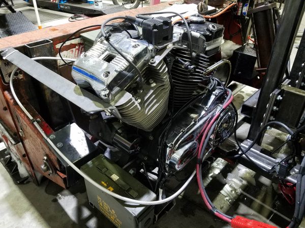 Mckee 720 Snowblower Powered by a Harley Davidson XL1200 V-Twin