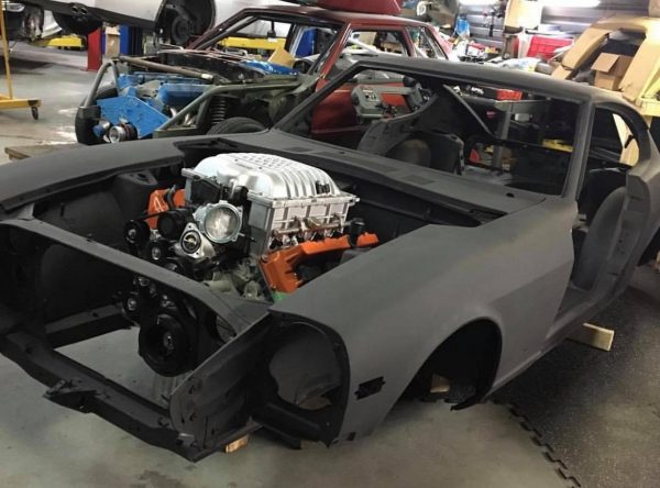 1970 Datsun 240Z with a supercharged Hellcat V8