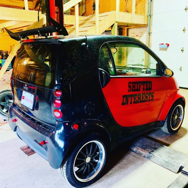 Smart Fortwo with a Yamaha FZS1000 inline-four