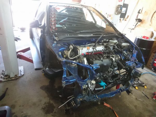 Honda Civic Type R with a supercharged K24 inline-four
