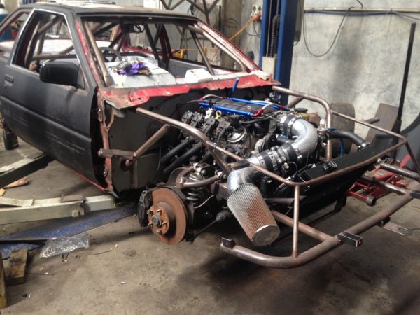 Toyota AE86 race car with a LS1 V8