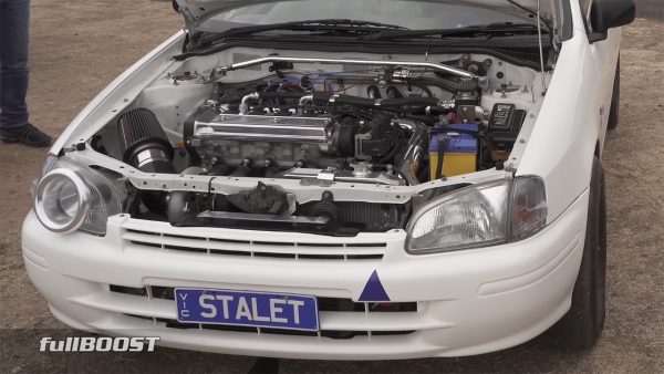 Toyota Starlet with a turbo 1.5 L inline-four