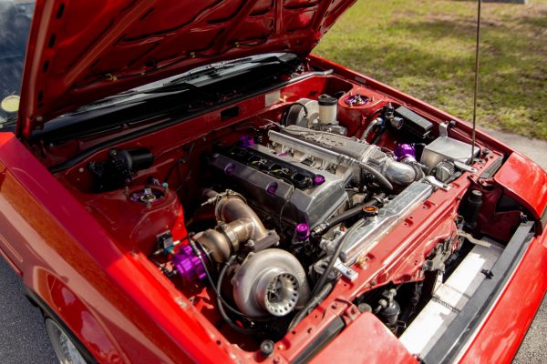 1987 Corolla GT-S with a turbo 2.4 L Honda F-series inline-four