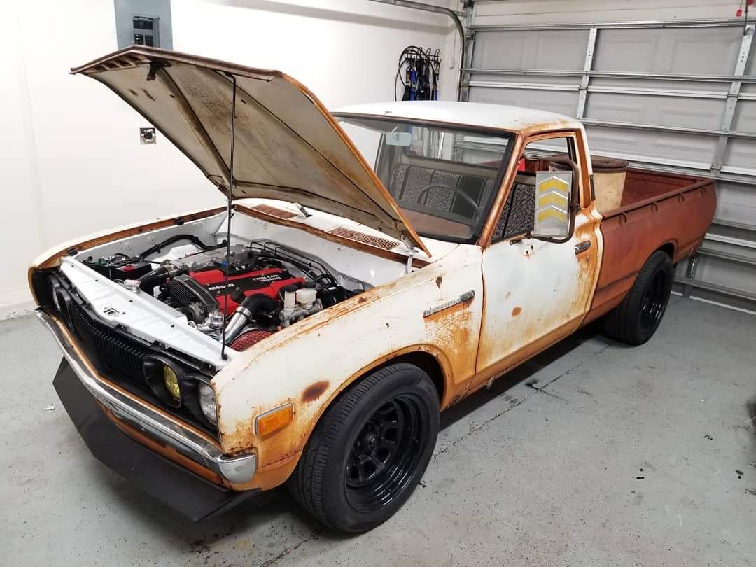 1973 Datsun 620 Truck with a turbo CA18DET inline-four