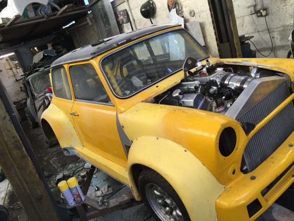 Mini with a Twin-Turbo Chevy V8