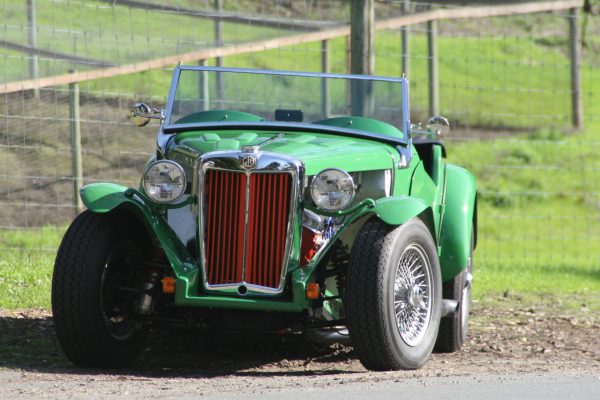 1952 MG TD with a 350 ci Chevy V8