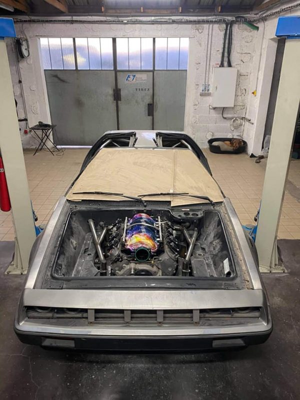 DeLorean with a LSx V8 Engine Swap Depot