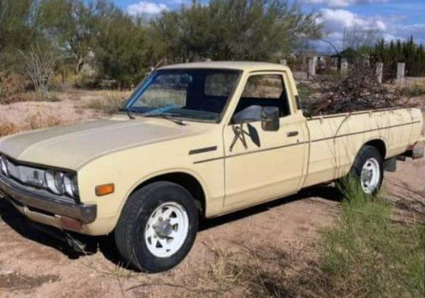 Datsun 620 truck with a turbo SR20DET inline-four