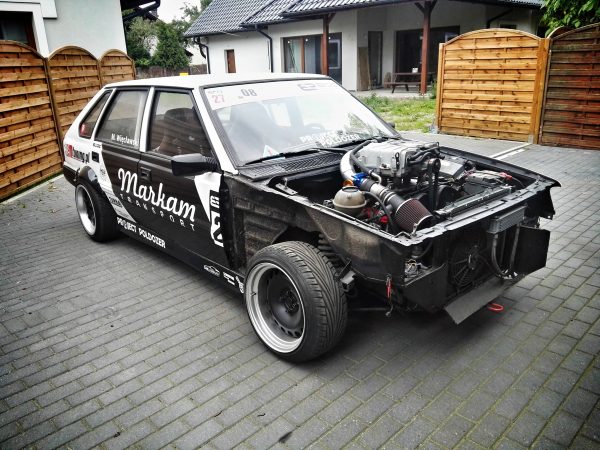 FSO Polonez with a supercharged Opel V6