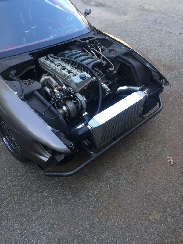 Nissan 240SX with a Mercedes OM606 Turbo Diesel Inline-Six
