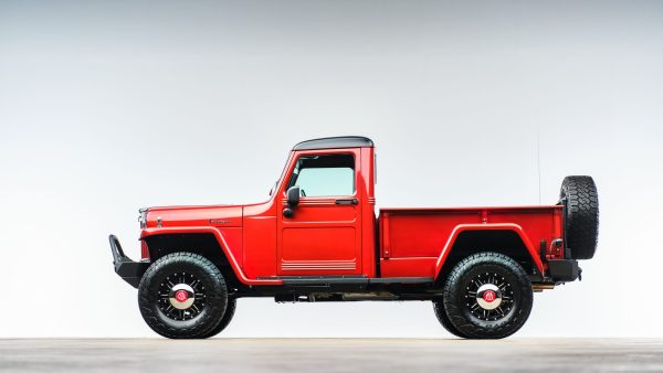 1955 Willys truck with a supercharged V6 and Wrangler chassis