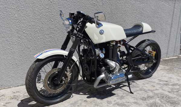 Cafe Racer with a VW 1600 cc Flat-Four
