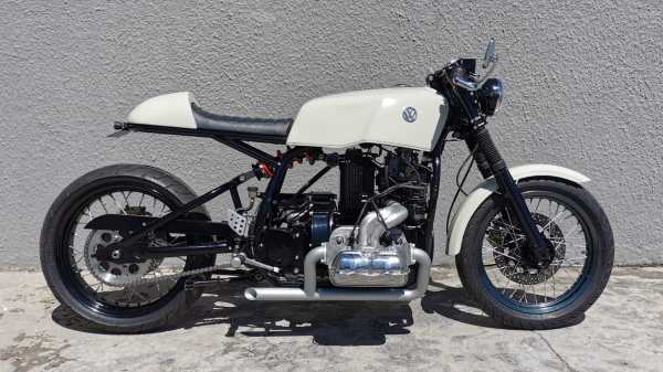 Cafe Racer with a VW 1600 cc Flat-Four