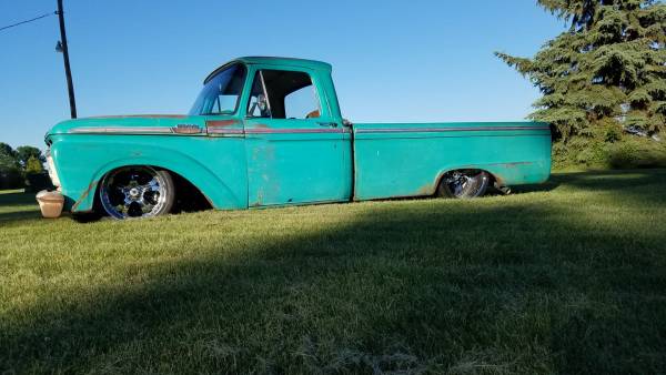 1964 Ford truck with a Coyote V8