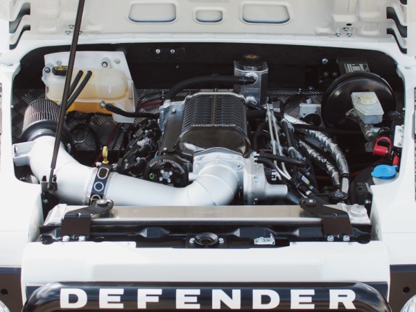 1985 Land Rover Defender with a supercharged LS3 V8