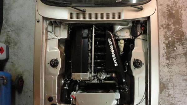 Ford Capri with a turbo BMW M50 inline-six