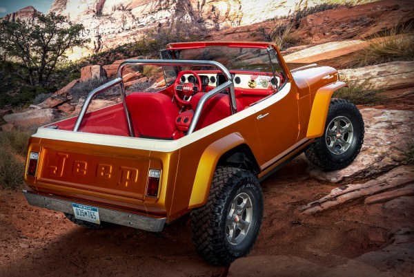 1968 Jeepster Commando with a turbo 2.0 L Hurricane inline-four for 2021 Moab Easter Jeep Safari