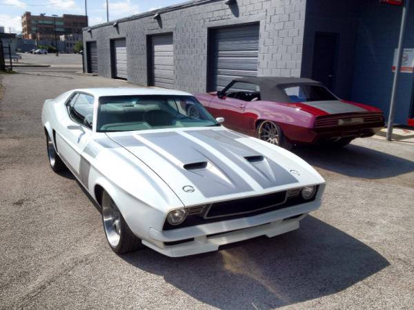 1971 Mustang Mach 1 built by Goolsby Customs with a Coyote V8