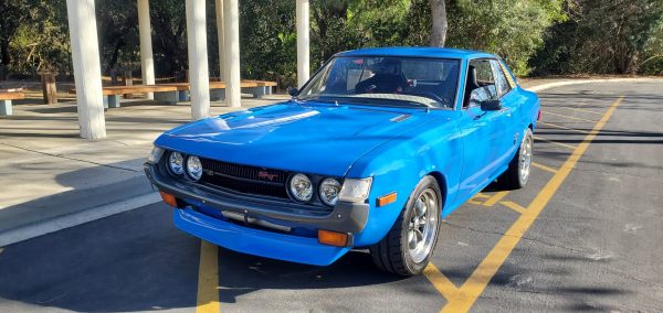 1974 Toyota Celica with a 3S-GE BEAMS inline-four