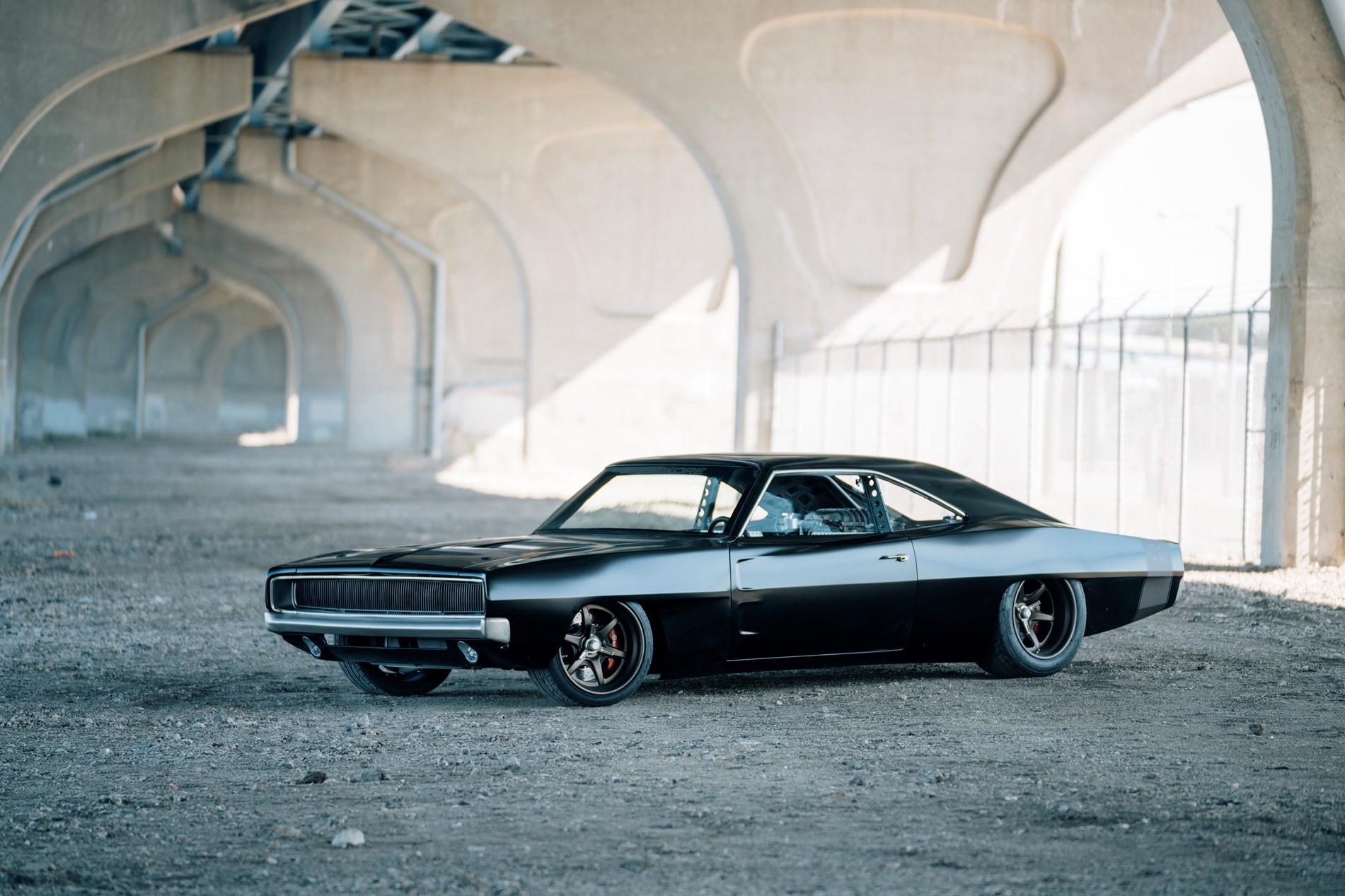 Carbon Fiber 1968 Charger with a MidEngine Hellcat V8