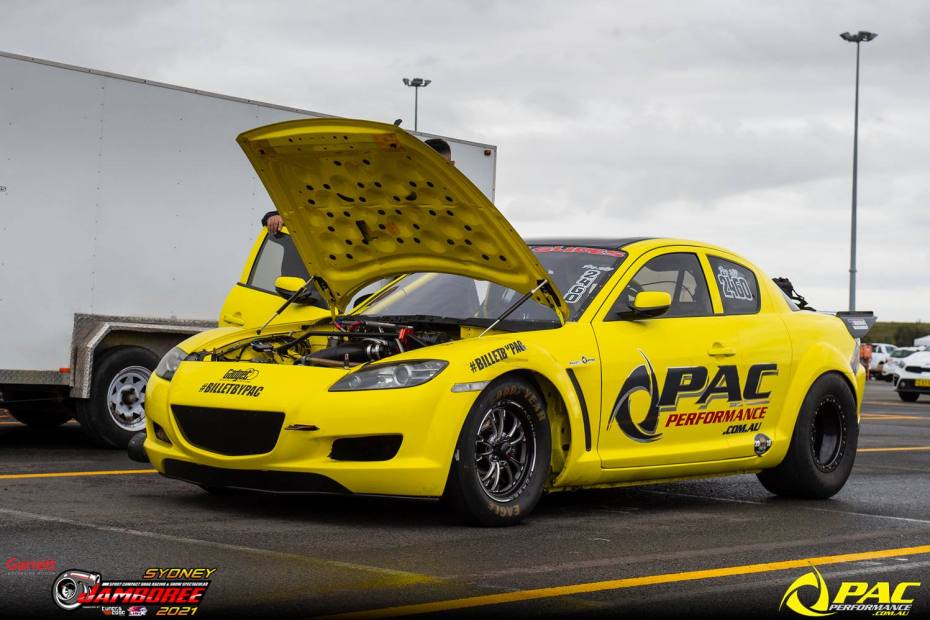 Kevin Awadsn's Mazda RX-8 built by PAC Performance with a turbo 20B three-rotor