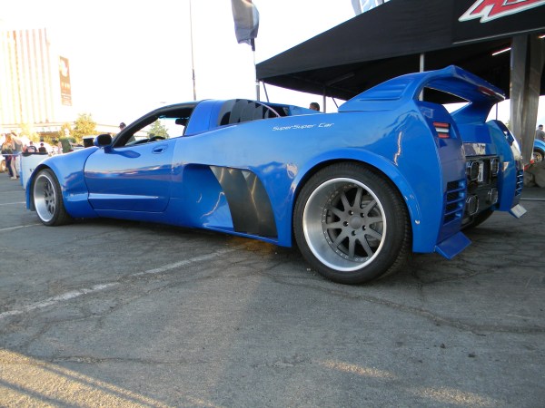Custom Corvette C5 with two supercharged LT4 V8 motors