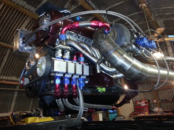 Jet Boat with a turbo 3.4 L RB26-30 inline-six