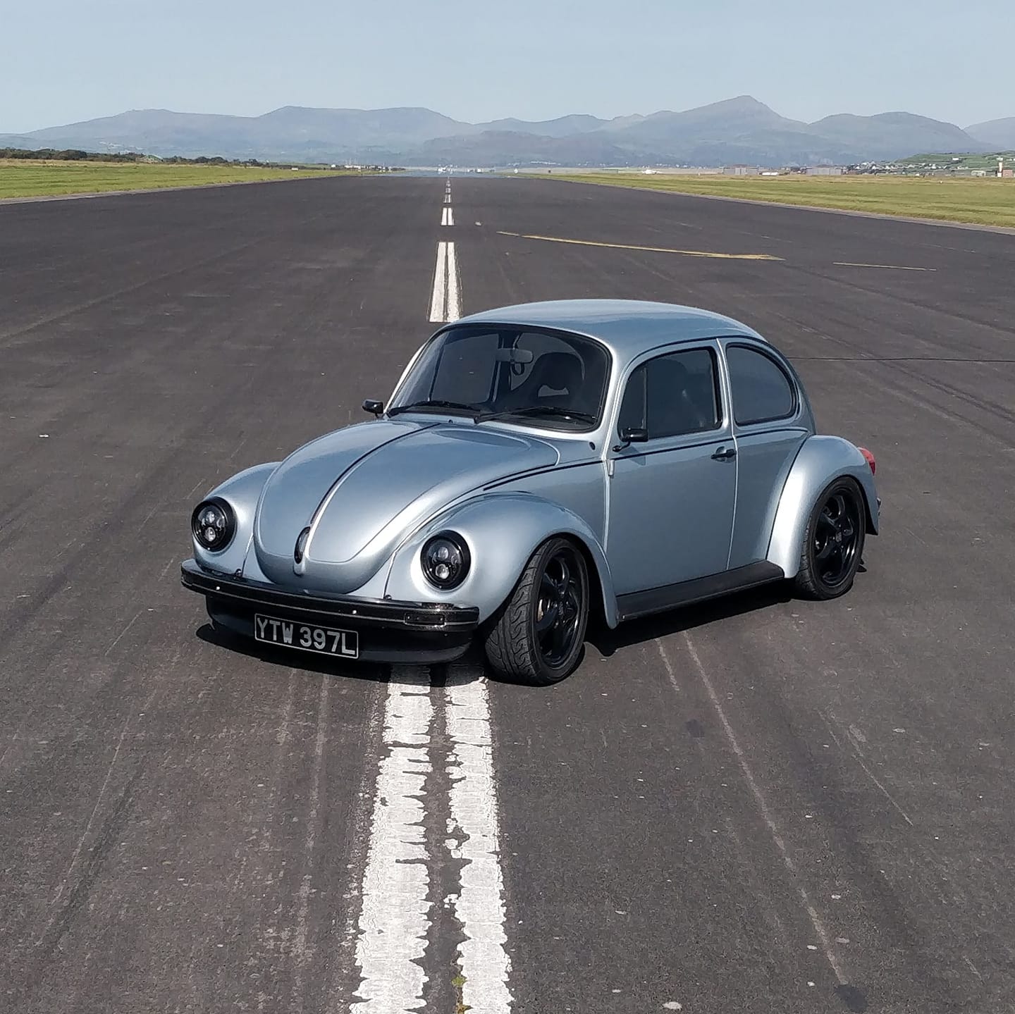 1973 Beetle with a 600 hp Tesla Motor