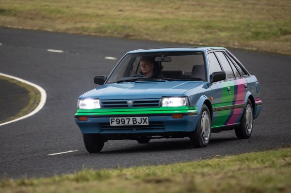 1989 Nissan Bluebird built by Kinghorn Electric Vehicles with a Leaf electric motor