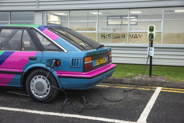 1989 Nissan Bluebird built by Kinghorn Electric Vehicles with a Leaf electric motor
