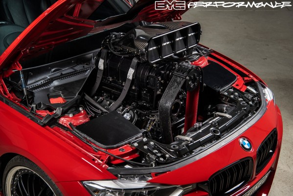 2015 BMW 328i built by BYE Performance with a supercharged LSx V8