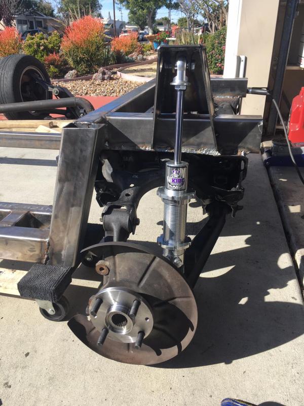 custom tubular chassis and shock towers with Viking coilovers for a Ford Pinto