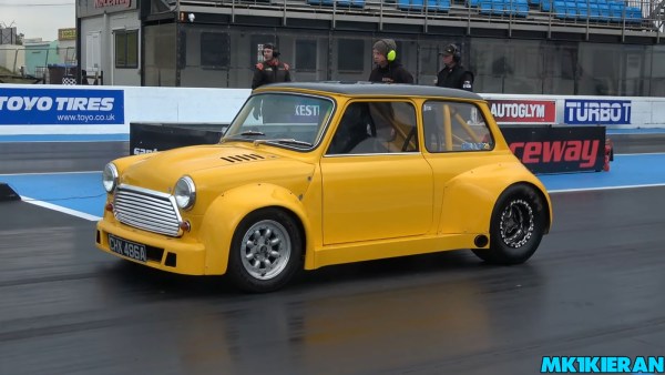 Mini built by Garage26 with a twin-turbo Chevy V8